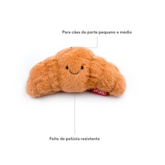 Brinquedo Spike Croissant de Pelúcia para Cães