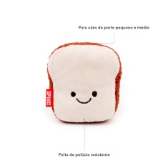 Brinquedo de Pelúcia Spike Pão de Forma para Cães