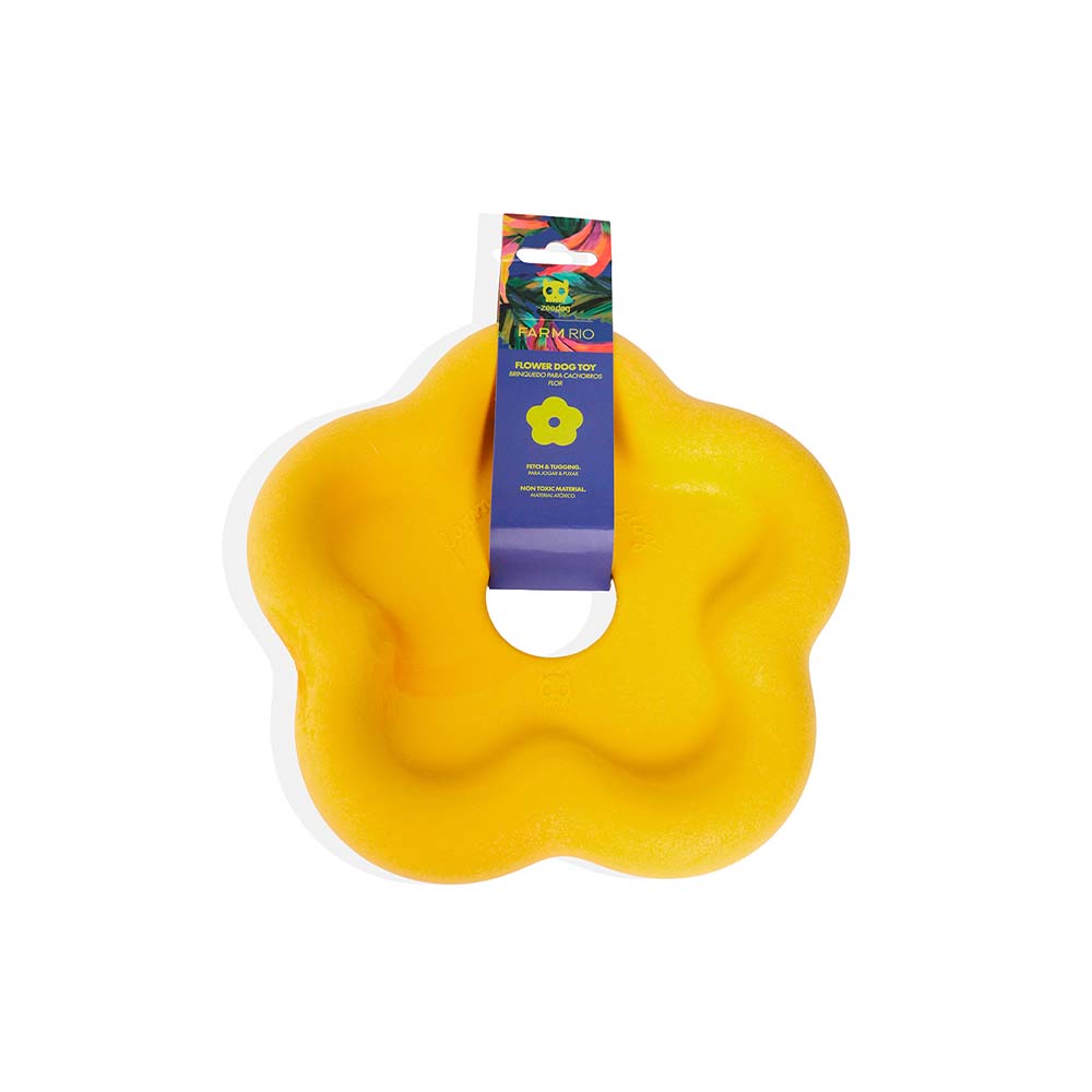 Brinquedo Zee.Dog FARM Rio Flor Amarelo para Cães