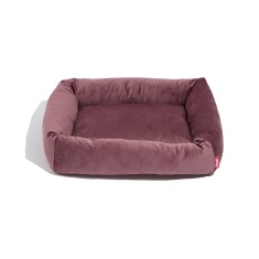 Cama Spike Retangular Veludo Rose para Cães e Gatos