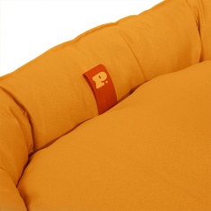 Cama Petz Puff Oval Mustard para Cães e Gatos