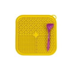 Brinquedo e Comedouro Amicus Lamb Lamb Quadrado Amarelo para Cães e Gatos
