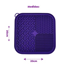 Brinquedo e Comedouro Amicus Lamb Lamb Quadrado Roxo para Cães e Gatos