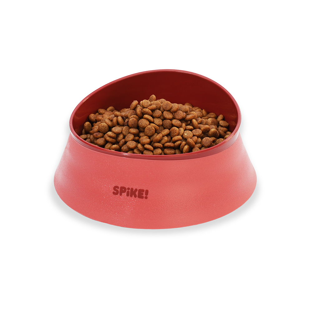 Comedouro Pesado Spike Vermelho para Cães