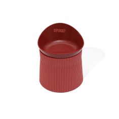 Comedouro Ergonômico Spike Vermelho para Cães