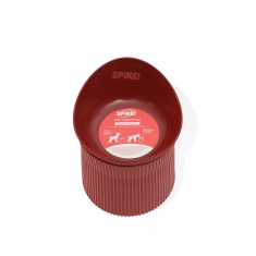 Comedouro Ergonômico Spike Vermelho para Cães