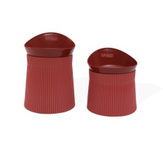 Comedouro Ergonômico Spike Vermelho para Cães