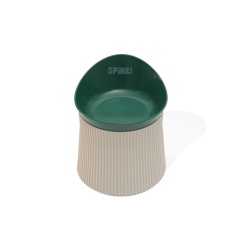 Comedouro Ergonômico Spike Verde para Cães