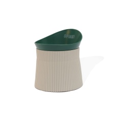 Comedouro Ergonômico Spike Verde para Cães