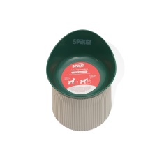 Comedouro Ergonômico Spike Verde para Cães