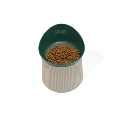 Comedouro Ergonômico Spike Verde para Cães