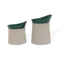 Comedouro Ergonômico Spike Verde para Cães