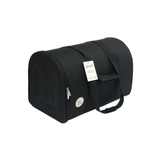 Bolsa de Transporte São Pet Nylon Liso para Cães e Gatos Preta