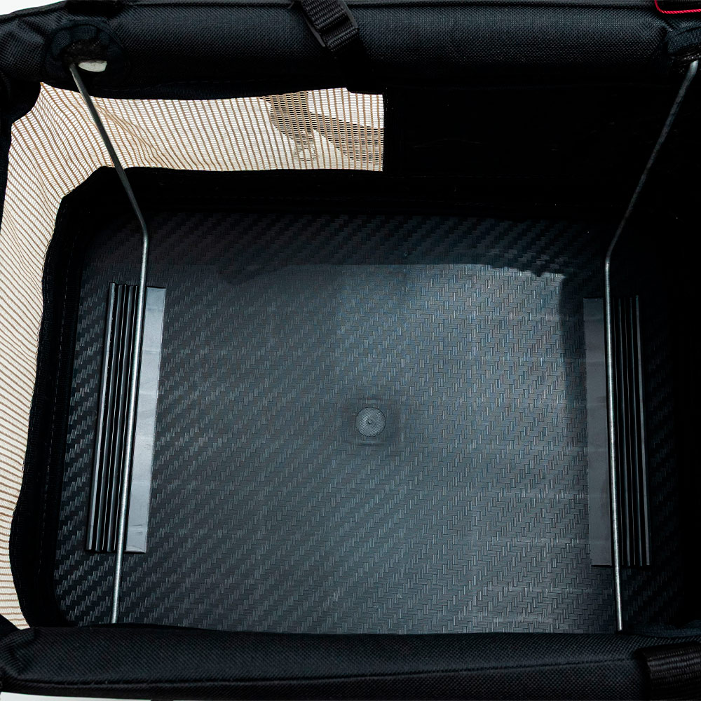 Bolsa de Transporte São Pet Aerial GL para Cães e Gatos Preta