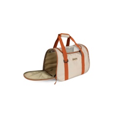 Bolsa de Transporte Up4You Lateral Safe Modelo 3 Bege para Cães e Gatos