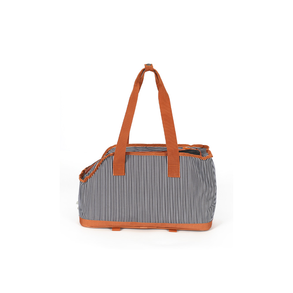 Bolsa de Transporte Up4You Snoopy Listrada Marrom para Cães e Gatos