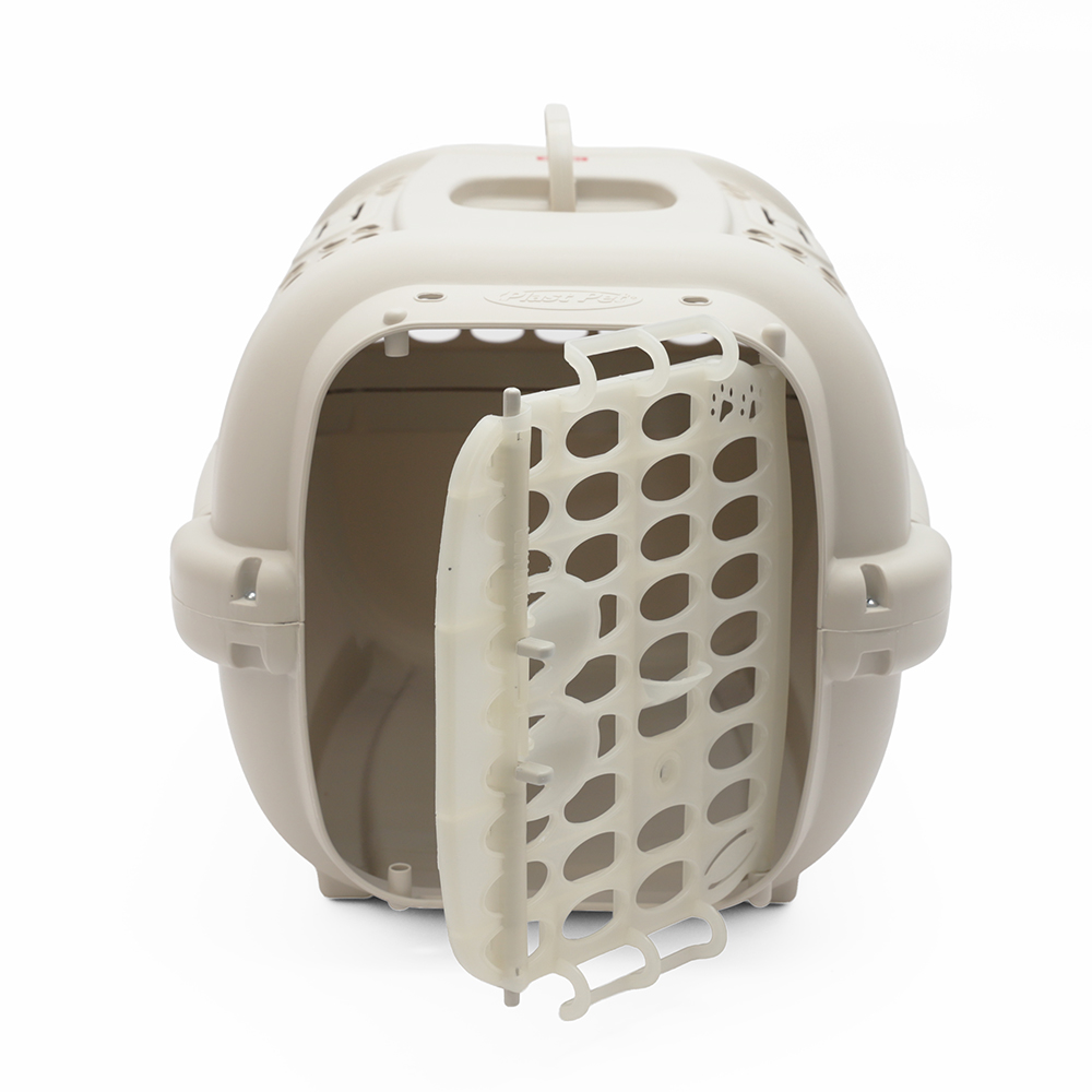 Caixa de Transporte Spike Off-White para Cães e Gatos