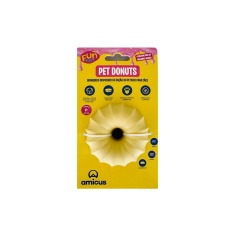 Brinquedo Amicus Fun Toys Donuts Baunilha para Cães
