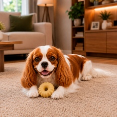 Brinquedo Amicus Fun Toys Donuts Baunilha para Cães