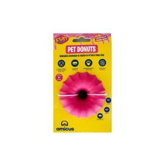 Brinquedo Amicus Fun Toys Donuts Rosa para Cães
