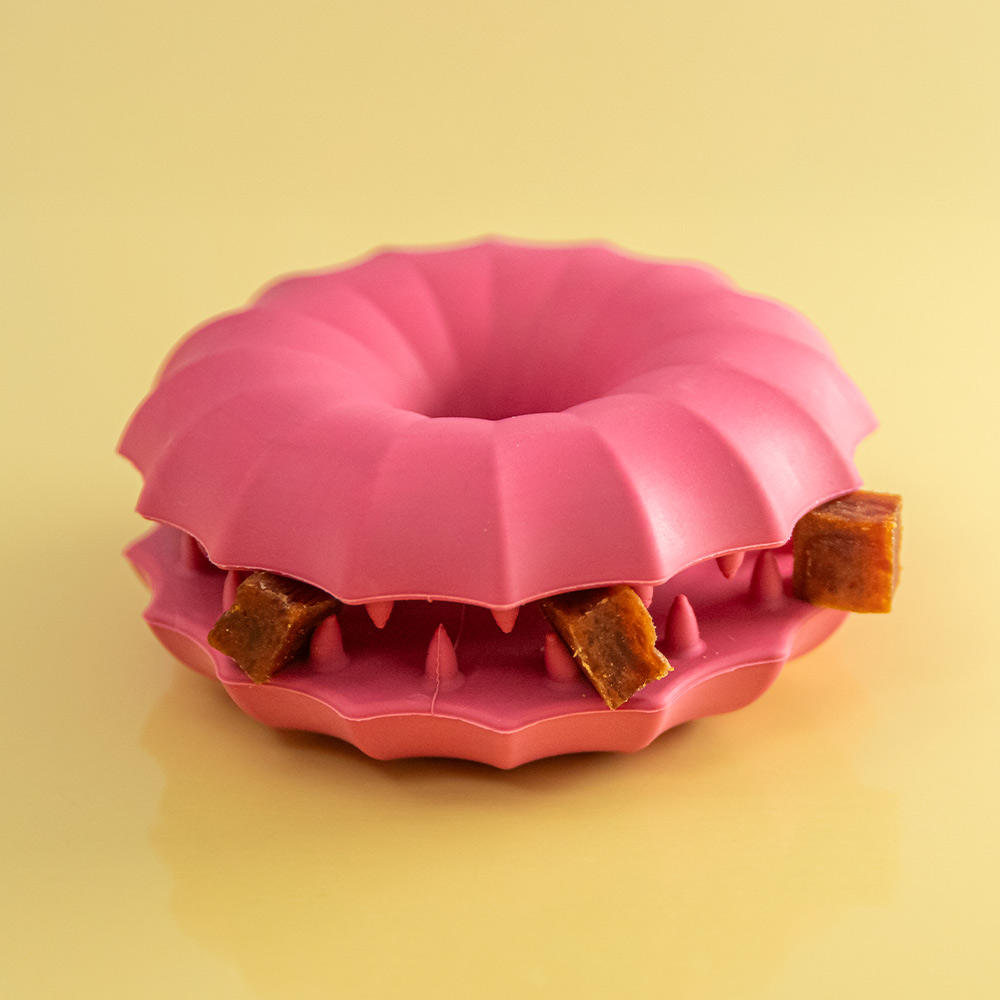 Brinquedo Amicus Fun Toys Donuts Roxo para Cães