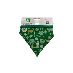Bandana ModernPet Natal Dupla Face Verde