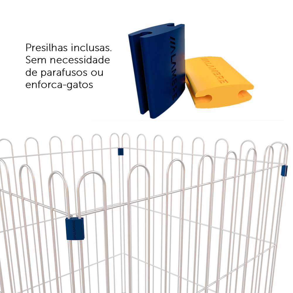 Cercado Alambre Slim 8 Telas para Cães