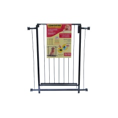 Portão Pet Qually Metal 70cm Preto para Cães
