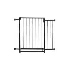 Portão Qually Metal Sossega Vira Lata Preto com Extensor de 10 cm para Cães