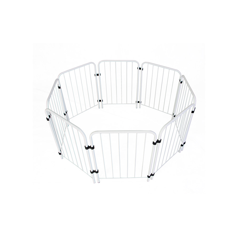 Cercadinho Qually Metal Tubular com 8 Módulos para Cães