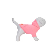 Casaco de Moletom Urban Puppy Com Capuz Pink Fluor para Cães e Gatos Tamanho 26