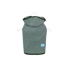 Casaco Urban Puppy Com Capuz Fleece Glace Verde para Cães e Gatos