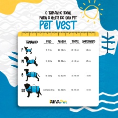 Colete Salva Vidas Náutica Ativa Pet Vest Rosa para Cães