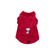 Camiseta Snoopy Love Vermelha para Cães