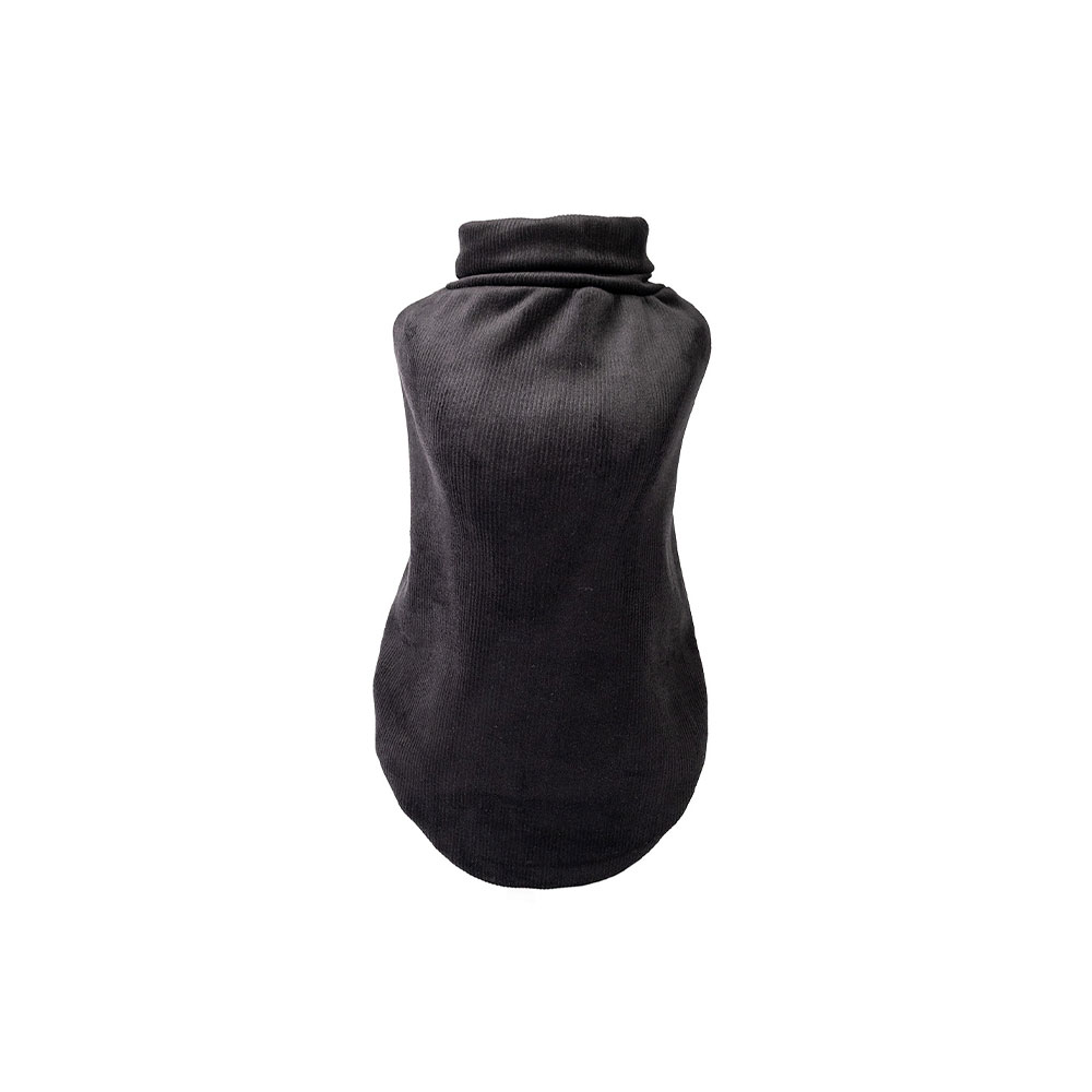 Blusa Fábrica Pet Veludo Preto para Cães e Gatos