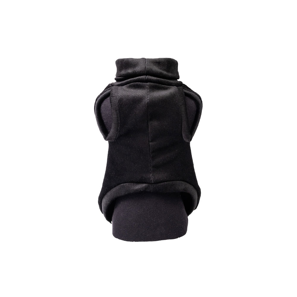 Blusa Fábrica Pet Veludo Preto para Cães e Gatos