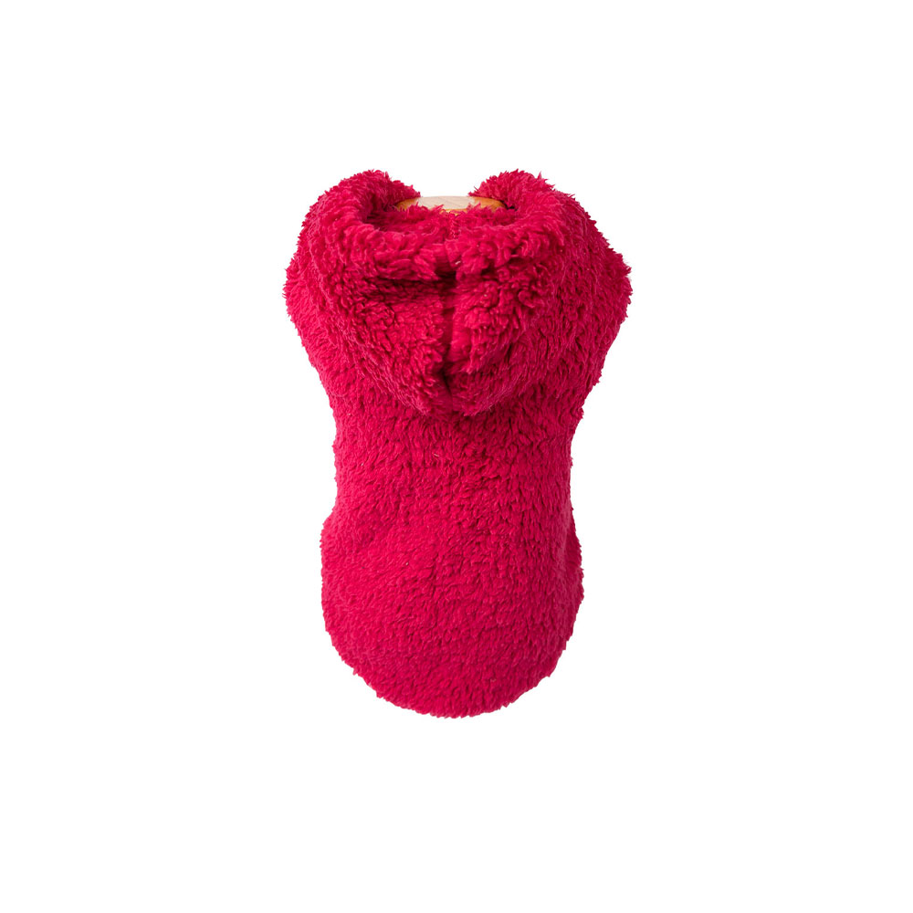Blusa com Capuz Fábrica Pet Peludinha Rosa para Cães e Gatos