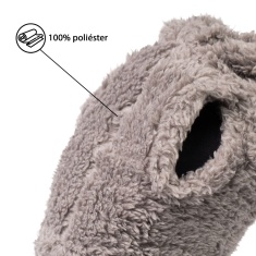 Blusa com Capuz Fábrica Pet Peludinha Cinza para Cães e Gatos