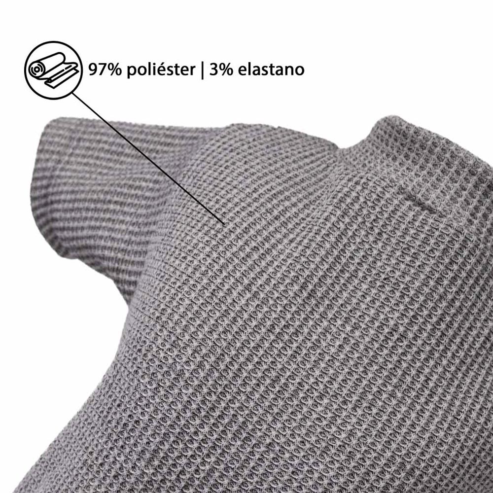 Blusa com Manga Fábrica Pet Tricô Suécia Cinza para Cães e Gatos