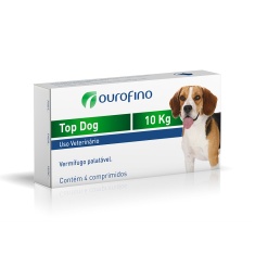 Vermífugo Ourofino Top Dog para Cães 10kg