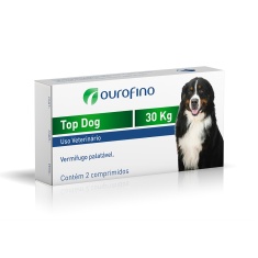 Vermífugo Ourofino Top Dog Para Cães 30kg