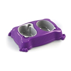 Comedouro Plast Pet New Pratic Roxo