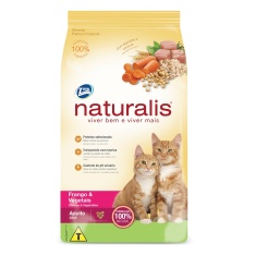 Ração Naturalis Gatos Adultos Sabor Frango e Vegetais - 10,1 kg