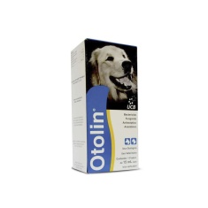 Medicamento Otolin Ucb para Cães e Gatos 15ml