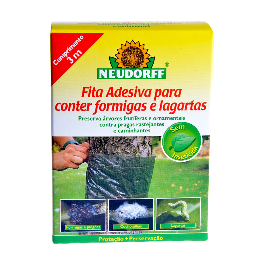 Fita Adesiva Neudorff para Árvores contra Formigas e Lagartas - 3 metros