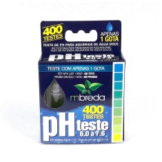 Teste de Ph Mbreda de 6.0 a 7.0 para Peixes de Água Doce - 400 Testes