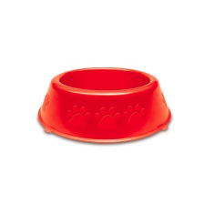 Comedouro Pet Injet Pata Vermelho para Cães Filhotes - 300ml