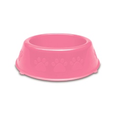 Comedouro Pet Injet Pata Rosa para Cães Filhotes - 300ml