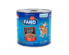 Ração Úmida Faro para Cães Filhotes Sabor Carne 280g