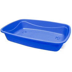 Bandeja Higiênica Pet Injet Luxo Patas para Gatos Azul